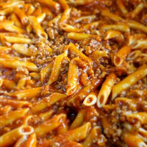 Macarrones boloñesa