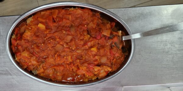 Bacalao con pisto