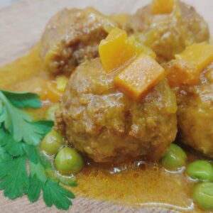 Albóndigas Jardinera (carne mixta)