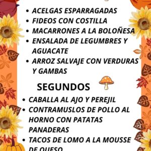 Menu del dia