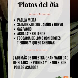 Menu del dia